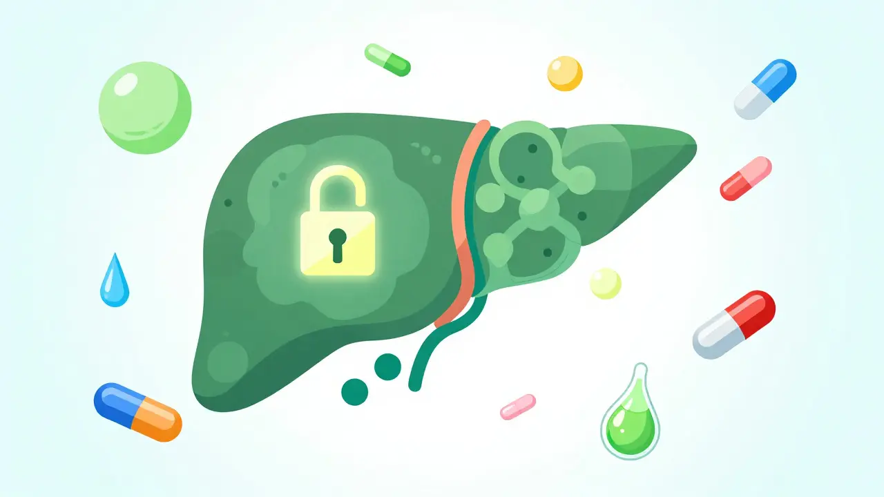 Ilustrace interakce CBD s enzymy jater a jinými léky