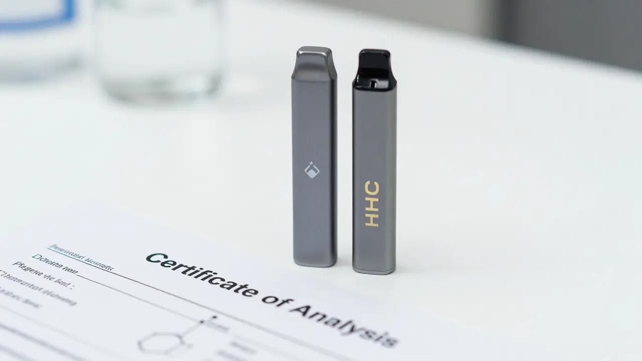 Kvalitní vape peny a certifikát analýzy pro bezpečnost produktu