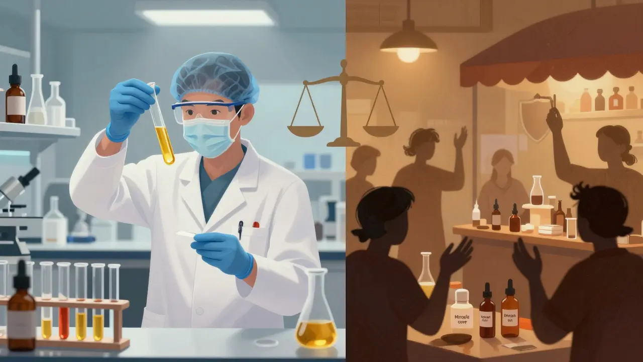 Kontrast mezi laboratorní analýzou a chaotickým marketingem kosmetiky