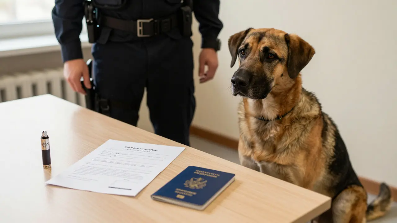 Pes nereaguje na legální CBD produkt s certifikátem v kanceláři