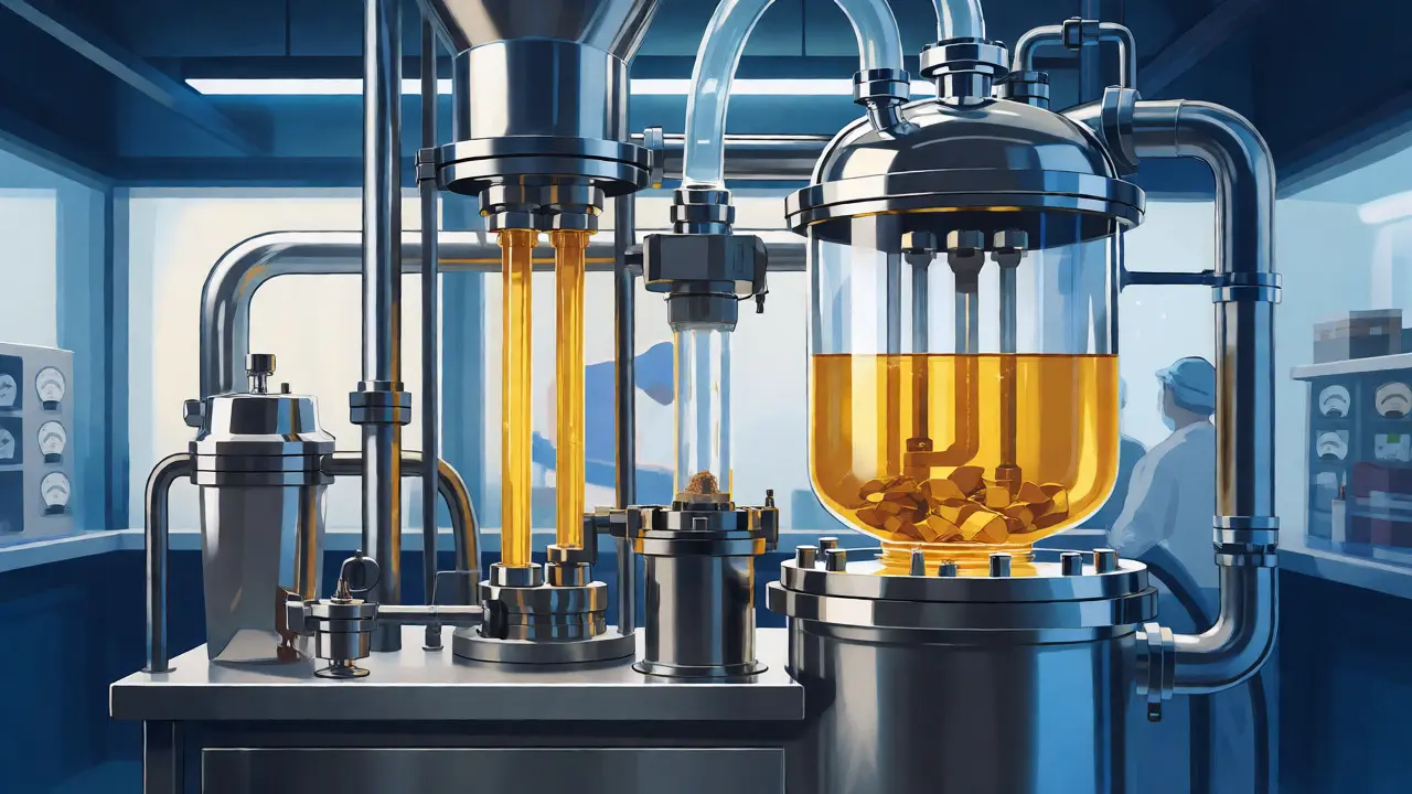 Moderní laboratoř s přístrojem pro CO2 extrakci konopí